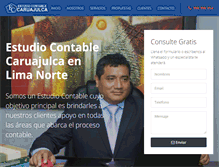 Tablet Screenshot of estudiocontablecaruajulca.com